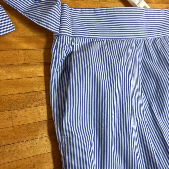 J Crew size 2 lined blue/white striped skirt - Picture 5 of 7